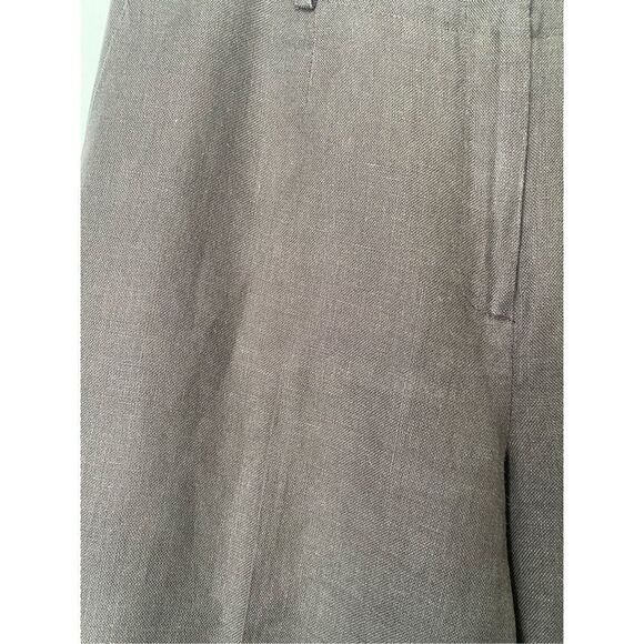 Talbots 100% Irish linen black fully lined pants/side and back pockets/size 10 - Picture 4 of 8